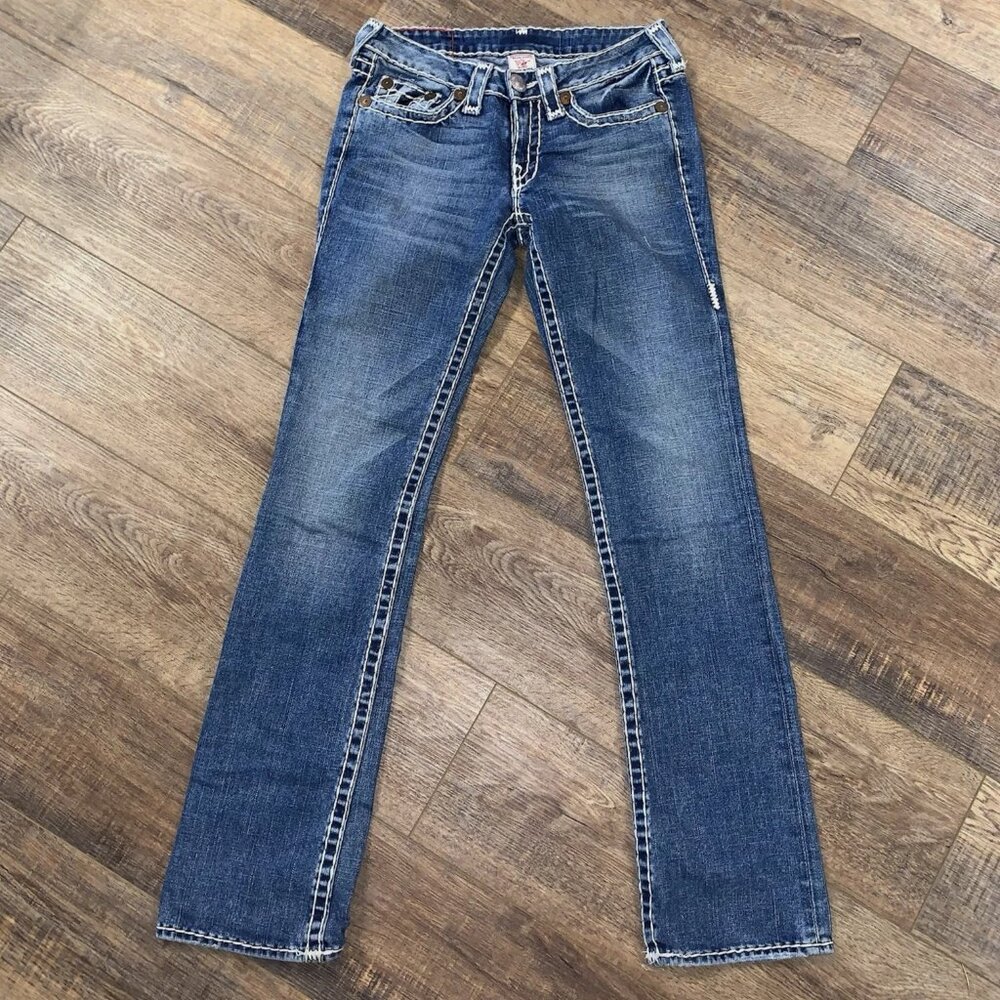True Religion Blue Flare & Wide Leg Jeans